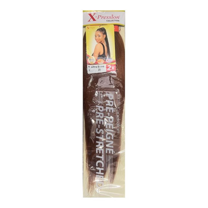 X-Pression Pre-Peigne 30 1X2 Extensiones de Pelo Sintéticas para Trenzado Profesional y Peinados Creativos X-Pression Pre-Peigne 30 1X2 Extensiones de Pelo Sintéticas para Trenzado Profesional y Peinados Creativos