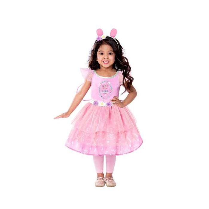 Peppa Pig Disfraz Infantil de Hada Rosa para Niñas 4-6 Años 1
