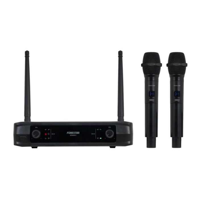 Fonestar Sistem Micrófono Inalámbrico UHF Doble Sonair - 2M, Excelente Alcance y Calidad de Sonido 0 Fonestar Sistem Micrófono Inalámbrico UHF Doble Sonair - 2M, Excelente Alcance y Calidad de Sonido 0