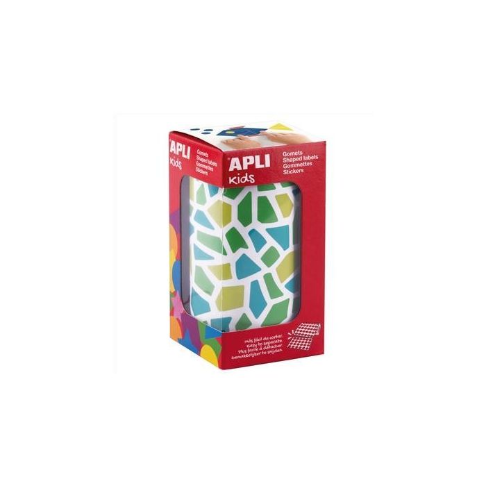 Apli Gomets Mosaicos Removibles 2460 Unidades 30 Hojas Tonos Azules Surtidos Apli Gomets Mosaicos Removibles 2460 Unidades 30 Hojas Tonos Azules Surtidos
