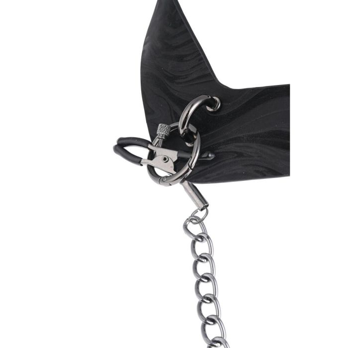 Cadena Con Pinzas Para Pezones Sportsheets Velvet Noir 4