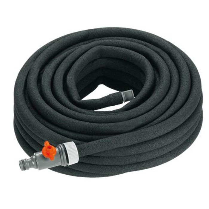 Gardena Manguera Microporosa 15m con Regulador Caudal y Conexión Aquastop 2 Gardena Manguera Microporosa 15m con Regulador Caudal y Conexión Aquastop 2