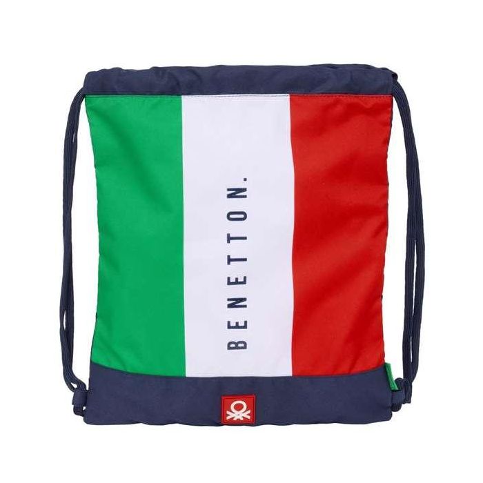 Bolsa Mochila con Cuerdas Benetton Flag Azul marino 35 x 40 x 1 cm 0 Bolsa Mochila con Cuerdas Benetton Flag Azul marino 35 x 40 x 1 cm 0