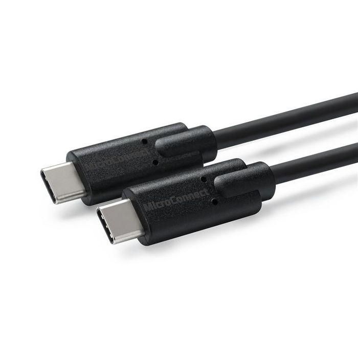MicroConnect USB-C 3.2 Gen2 cable, black. 2m MicroConnect USB-C 3.2 Gen2 cable, black. 2m