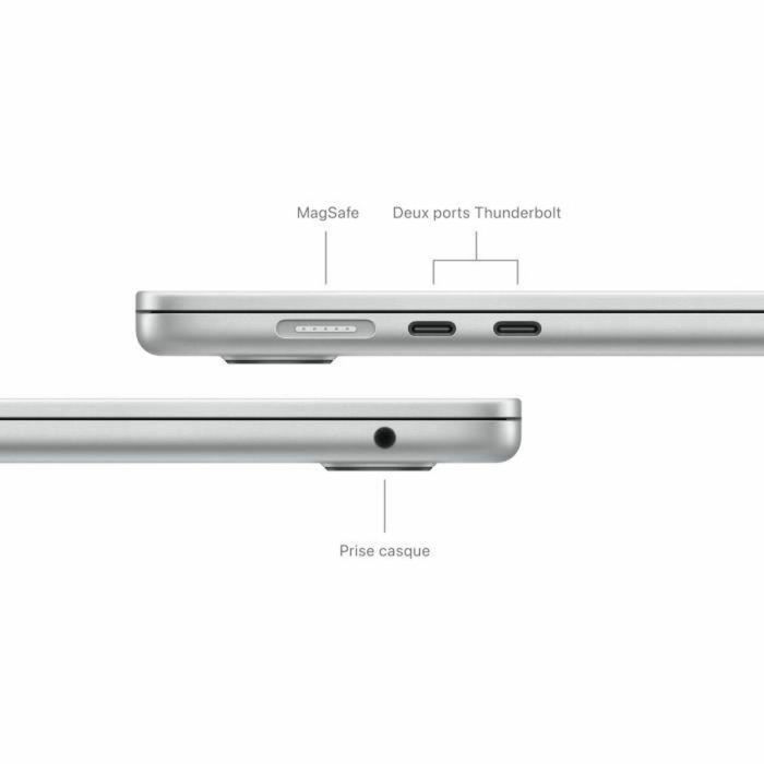 Apple - MacBook Air M3 de 15'' - 24 GB de RAM - 512 GB de almacenamiento - CPU de 8 núcleos - GPU de 10 núcleos - Plata 2