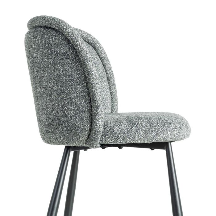 Silla Jaspeado Verde Tejido-Metal 56 X 56 X 78 cm