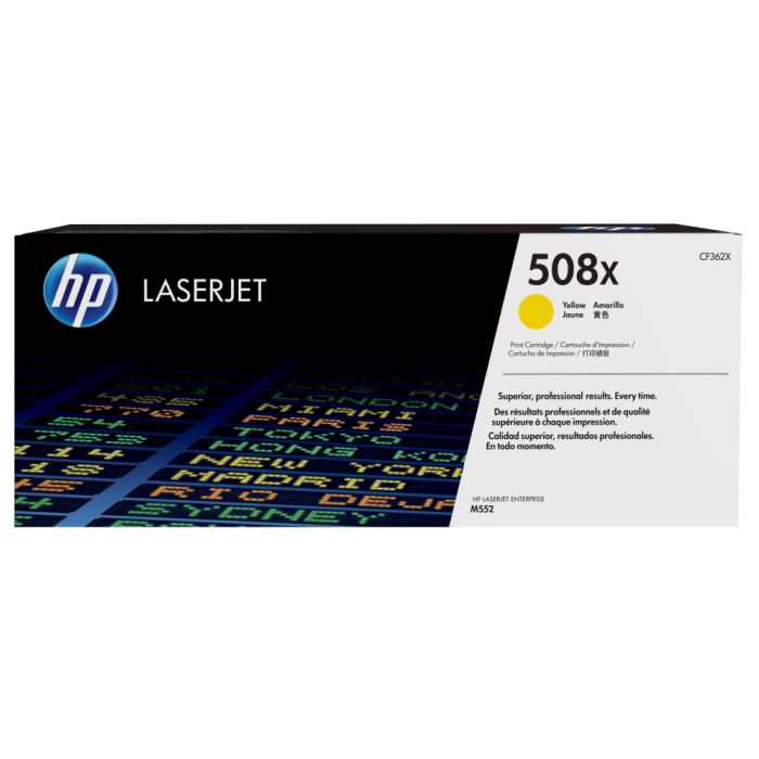 HP 508X High Yield Yellow Original LaserJet Toner Cartridge cartucho de tóner 1 pieza(s) HP 508X High Yield Yellow Original LaserJet Toner Cartridge cartucho de tóner 1 pieza(s)
