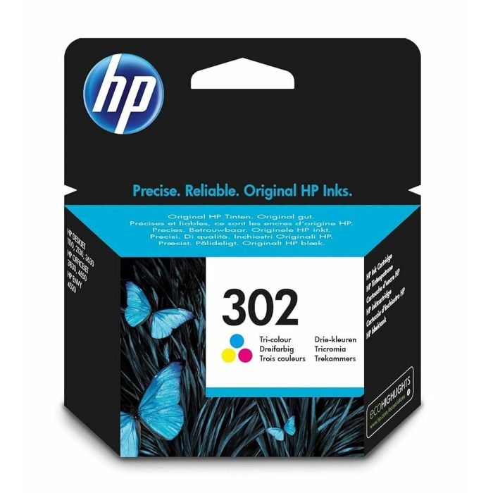 Cartucho de Tinta Original HP Officejet 3830 All-in-One Nº 302 Tricolor (60 unidades) 1 Cartucho de Tinta Original HP Officejet 3830 All-in-One Nº 302 Tricolor (60 unidades) 1