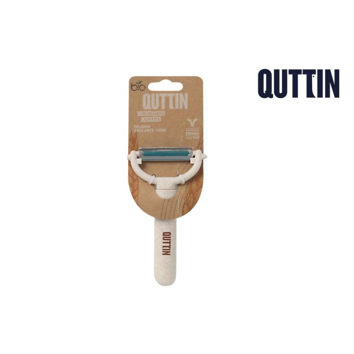 Quttin Pelador Oscilante Bio 13 cm - Ancho 7.5 cm, Alto 1.5 cm, Largo 19.6 cm (24 Unidades) Quttin Pelador Oscilante Bio 13 cm - Ancho 7.5 cm, Alto 1.5 cm, Largo 19.6 cm (24 Unidades)