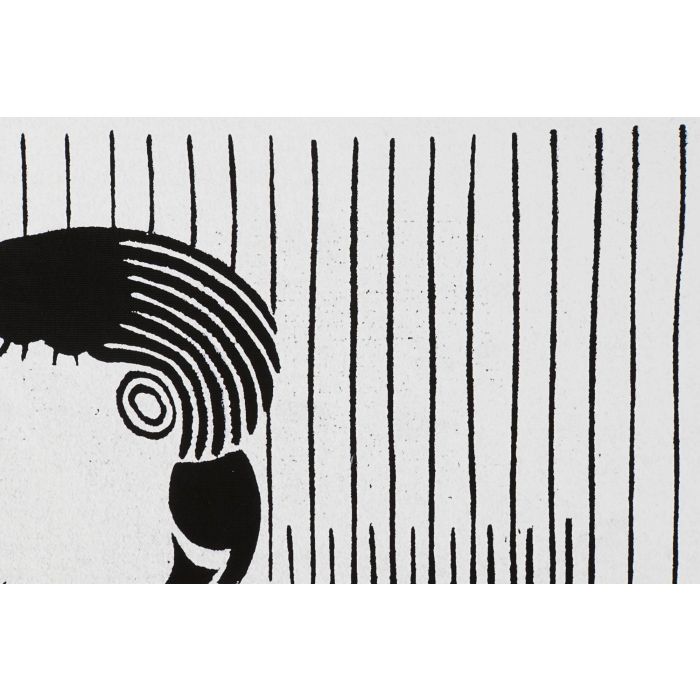 DKD Home Decor Cuadro Decorativo Moderno con Motivo Cacatua Negro Blanco 123x83 cm en PS y Lienzo (Juego de 2 Unidades Surtidas) 3