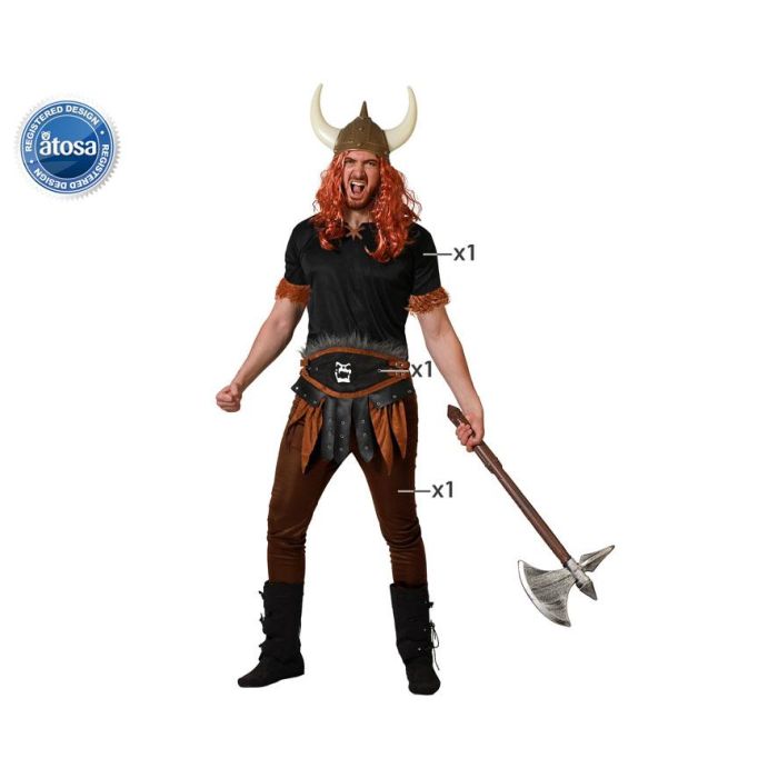 Disfraz Vikingo Luchador Hombre Adulto XL Disfraz Vikingo Luchador Hombre Adulto XL