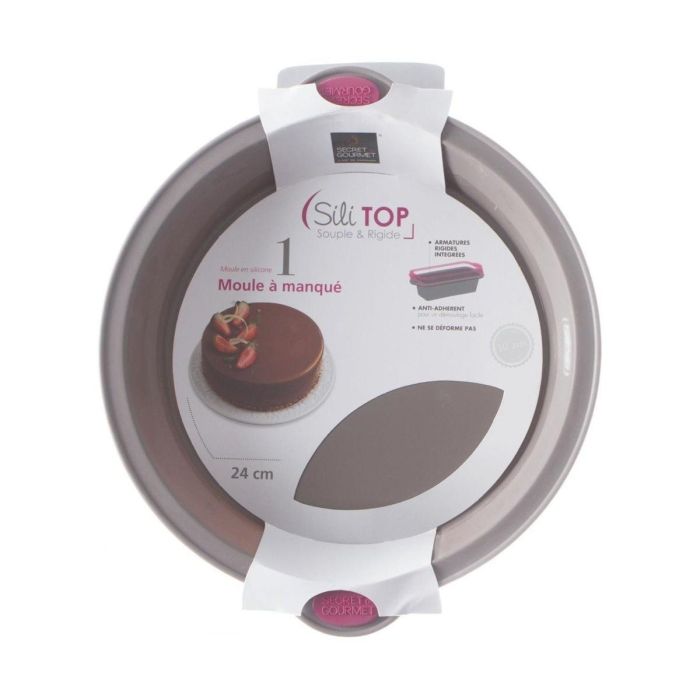 Molde de Silicona con Asa Secret de Gourmet Marrón Silicona 24 cm 2 Molde de Silicona con Asa Secret de Gourmet Marrón Silicona 24 cm 2