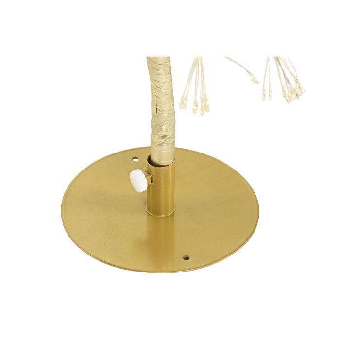 DKD Home Decor Árbol de Navidad Moderno con Luz LED Cálida, Color Dorado, 120 cm Alto 3