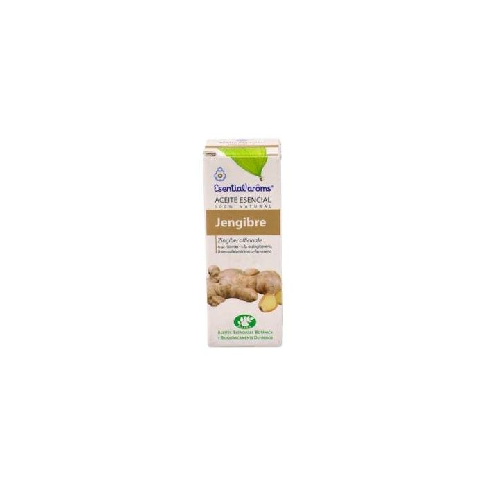ESENTIAL AROMS Aceite Esencial de Jengibre 10ml, Estimulante y Digestivo, Zingiber officinale 100% Puro y Natural