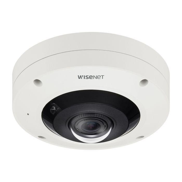Hanwha Cámara IP fisheye 12M 4K AI 1.08mm antivandálica IR10 WDR H.265 IK10 IP66 NEMA 4X 12V/PoE Wisenet X Hanwha Cámara IP fisheye 12M 4K AI 1.08mm antivandálica IR10 WDR H.265 IK10 IP66 NEMA 4X 12V/PoE Wisenet X