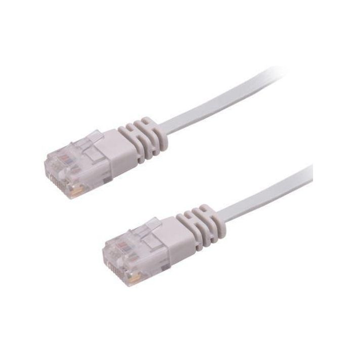 MicroConnect Cable de Red Plano CAT6 U/UTP 3m Gris, ideal para instalar en espacios reducidos y bajo alfombras, con protección anti-daño.