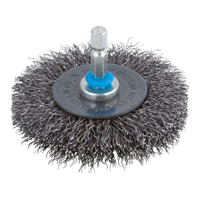 Wolfcraft 2100000 Cepillo de disco de alambre de acero Ø75 x 10 mm Vástago Hexagonal 6,35mm 0 Wolfcraft 2100000 Cepillo de disco de alambre de acero Ø75 x 10 mm Vástago Hexagonal 6,35mm 0