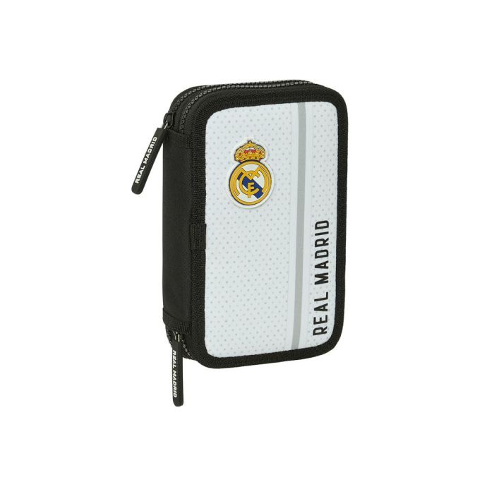 Plumier Escolar Safta Doble Pequeño 28 Piezas Real Madrid 1 Equipacion 24-25 195x125x40 mm