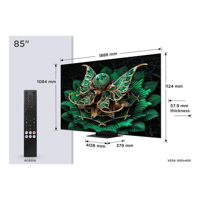 Smart TV TCL 85C7K 85" 4K Ultra HD HDR QD Mini LED 3 Smart TV TCL 85C7K 85" 4K Ultra HD HDR QD Mini LED 3