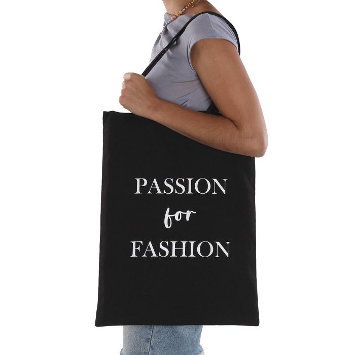 Bolso Compra Pasion For Fashion Negro Versa 36X48CM (2 Unidades) 1 Bolso Compra Pasion For Fashion Negro Versa 36X48CM (2 Unidades) 1