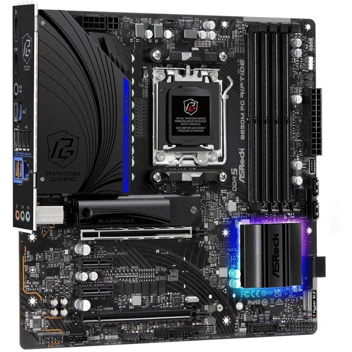 ASRock B650M Phantom Gaming Riptide Placa Base AMD Socket AM5 DDR5 micro-ATX para PC 4 ASRock B650M Phantom Gaming Riptide Placa Base AMD Socket AM5 DDR5 micro-ATX para PC 4