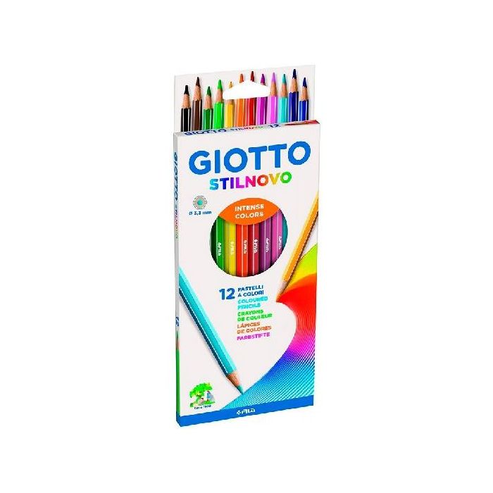 Giotto Lápices De Colores Stilnovo Estuche 12 C-Surtidos Intensos
