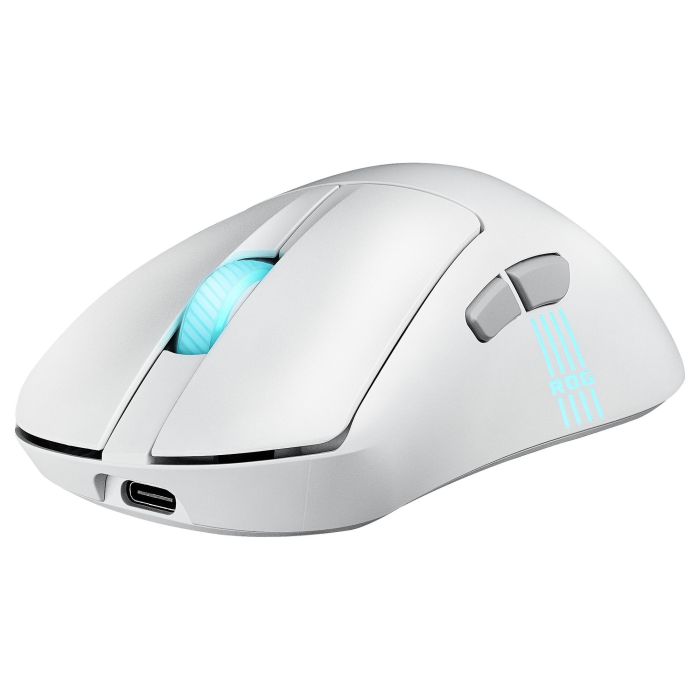 Asus ROG Keris II Origin WHT Ratón Gaming Mano Derecha RF Wireless + Bluetooth + USB Óptico 42000 DPI Blanco 90MP04A0-BMUA10