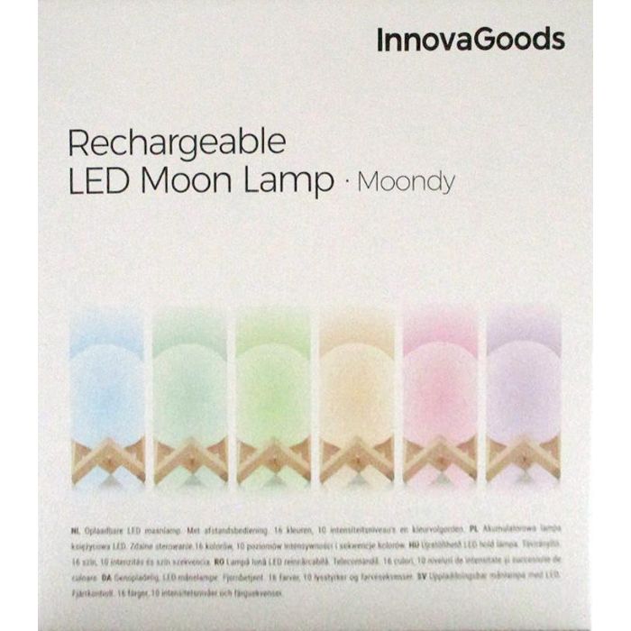 Innovagoods Lámpara LED Recargable Luna Moondy Luces para Decoración (6 Unidades) 13 Innovagoods Lámpara LED Recargable Luna Moondy Luces para Decoración (6 Unidades) 13