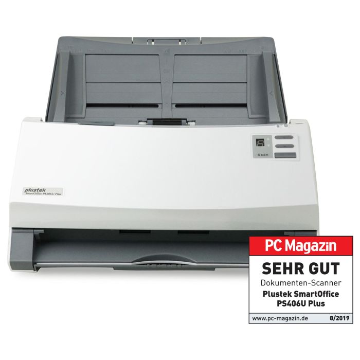 Plustek Escáner PS406U PLUS, 40ppm Duplex Color, 600x600 DPI, 216x5080mm 3