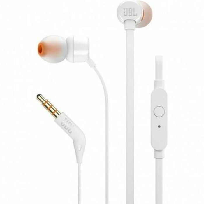 Auriculares con Micrófono JBL JBLT160WHT Blanco