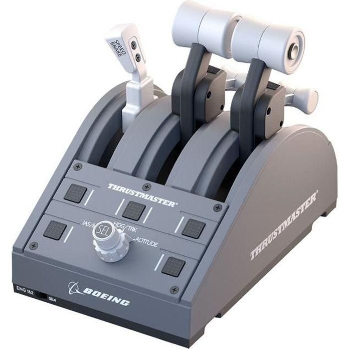 Thrustmaster TCA QUADRANT Boeing Palanca de mando para PC, Xbox Series X/S, One X - Gris, USB, 4060219 Thrustmaster TCA QUADRANT Boeing Palanca de mando para PC, Xbox Series X/S, One X - Gris, USB, 4060219