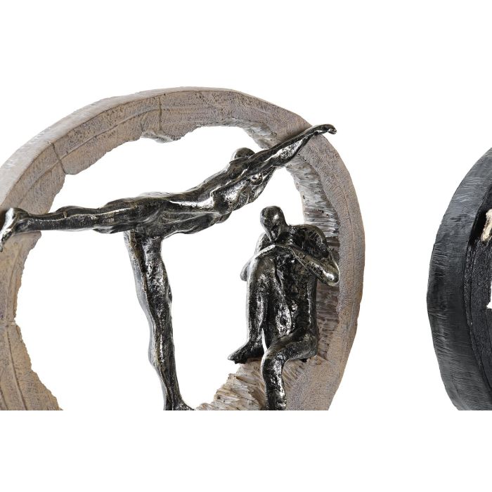 DKD Home Decor Figura Decorativa de Resina, Diseño Personas Estilo Moderno, Colores Negro y Dorado, 8.5x30.5x36 cm (4 Unidades) 1 DKD Home Decor Figura Decorativa de Resina, Diseño Personas Estilo Moderno, Colores Negro y Dorado, 8.5x30.5x36 cm (4 Unidades) 1