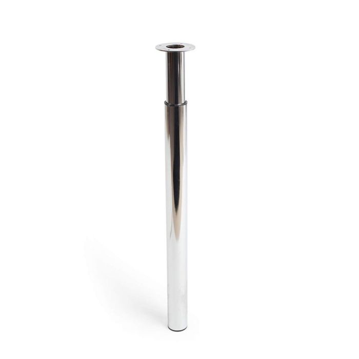 Rei Pata extensible cilíndrica de acero cromo brillo mod.406e, altura 71/110cm, Ø6cm Rei Pata extensible cilíndrica de acero cromo brillo mod.406e, altura 71/110cm, Ø6cm