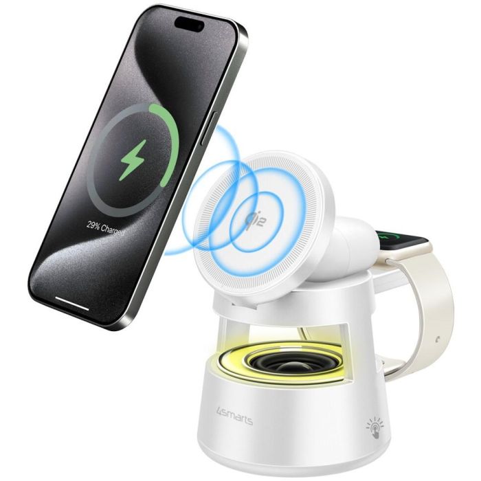 4smarts Qi2 Ladestation Aura Sound wei 1