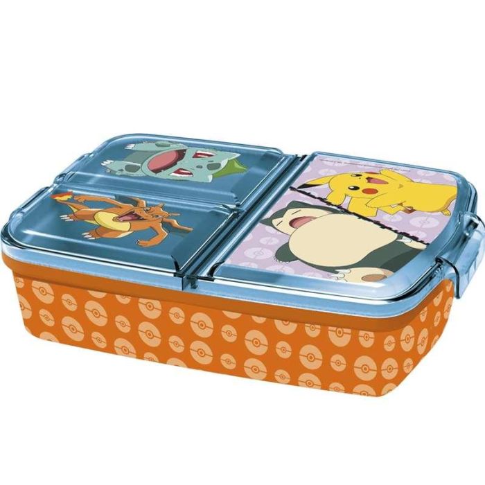 Sandwichera pokemon con multiples compartimentos 21x14.50x7.50 cm Sandwichera pokemon con multiples compartimentos 21x14.50x7.50 cm