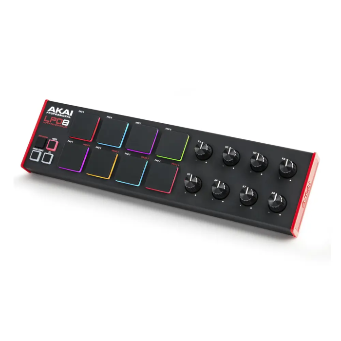 Akai Pro LPD8 MKII - Controlador de Pads MPC RGB Retroiluminados, 8 Potenciómetros, USB Plug and Play, Incluye Software MPC Beats 1