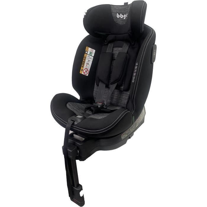 BBGO BBG8437027499098 Silla Coche Giratoria Blissrider I-SIZE 40-150 cm ISOFIX Bebé Nacimiento a 12 Años Negro Gris Piel Sintética BBGO BBG8437027499098 Silla Coche Giratoria Blissrider I-SIZE 40-150 cm ISOFIX Bebé Nacimiento a 12 Años Negro Gris Piel Sintética