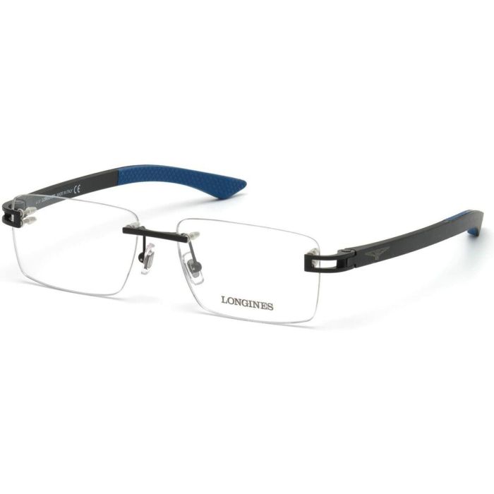 Montura de Gafas Hombre Longines LG5006-H-55002 Negro Ø 55 mm 3