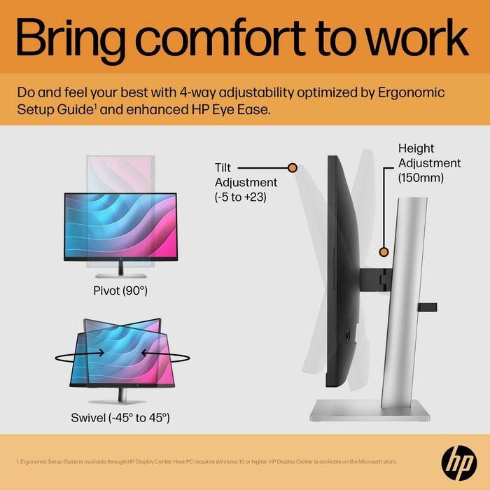 HP E24 G5 FHD Monitor 21 HP E24 G5 FHD Monitor 21