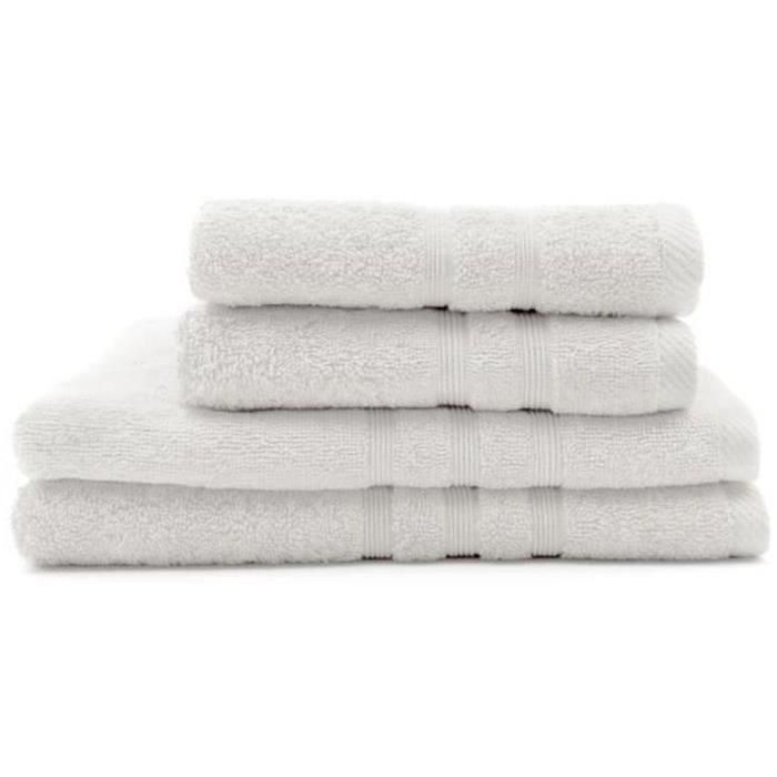 2 toallas de baño TODAY 50x90 + 2 toallas de baño 70x130 cm 100% Algodón - Tiza 2 2 toallas de baño TODAY 50x90 + 2 toallas de baño 70x130 cm 100% Algodón - Tiza 2