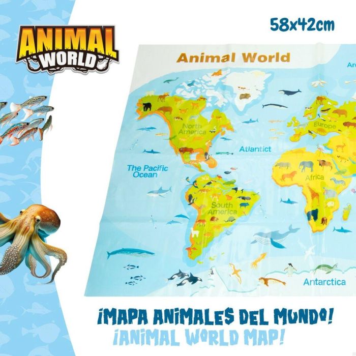 Set de Figuras de Animales Colorbaby 19 piezas Océano Plástico 14 x 6 x 7 cm (6 Unidades) 3 Set de Figuras de Animales Colorbaby 19 piezas Océano Plástico 14 x 6 x 7 cm (6 Unidades) 3