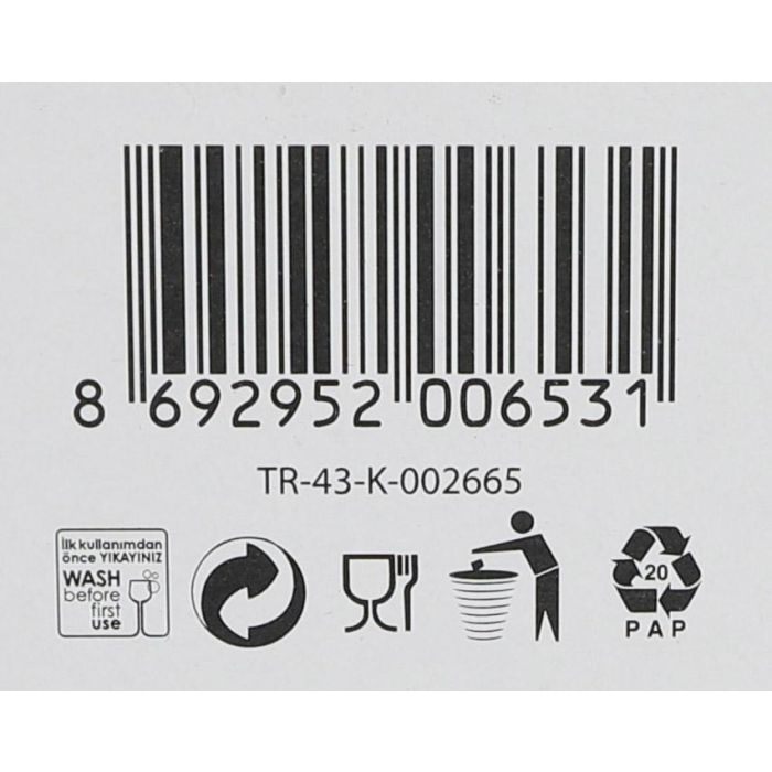 Lav Set 6 Vasos Vino 200cc Colección Aras (8 Cajas)