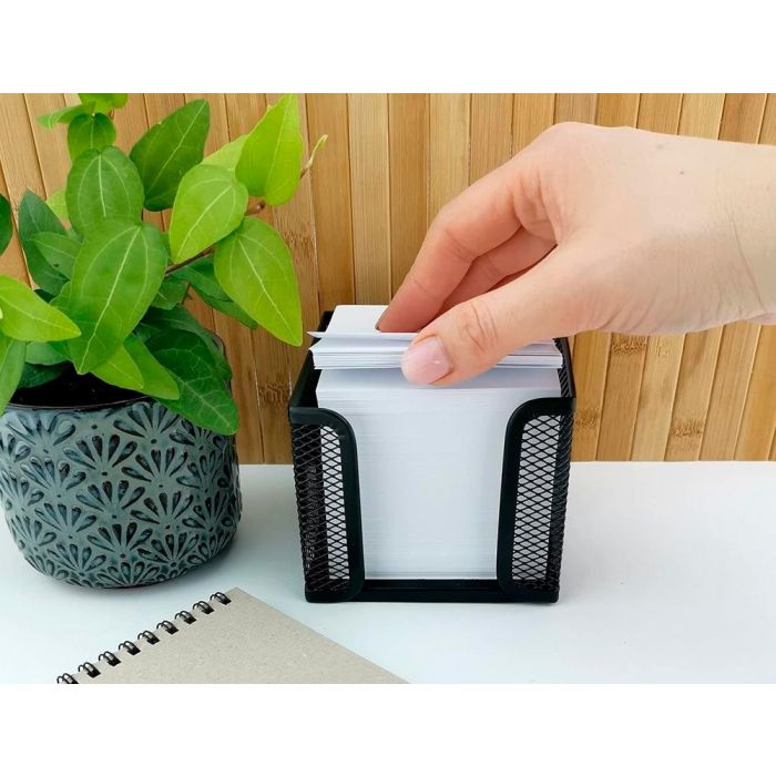 Taco Papel Liderpapel Encolado Blanco 1000 Hojas 100x100x100 mm 80 gr 5 Taco Papel Liderpapel Encolado Blanco 1000 Hojas 100x100x100 mm 80 gr 5