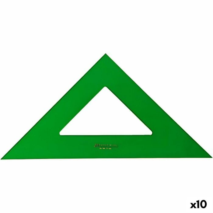 Escuadra Faber-Castell Verde 28 cm (10 Unidades) Escuadra Faber-Castell Verde 28 cm (10 Unidades)