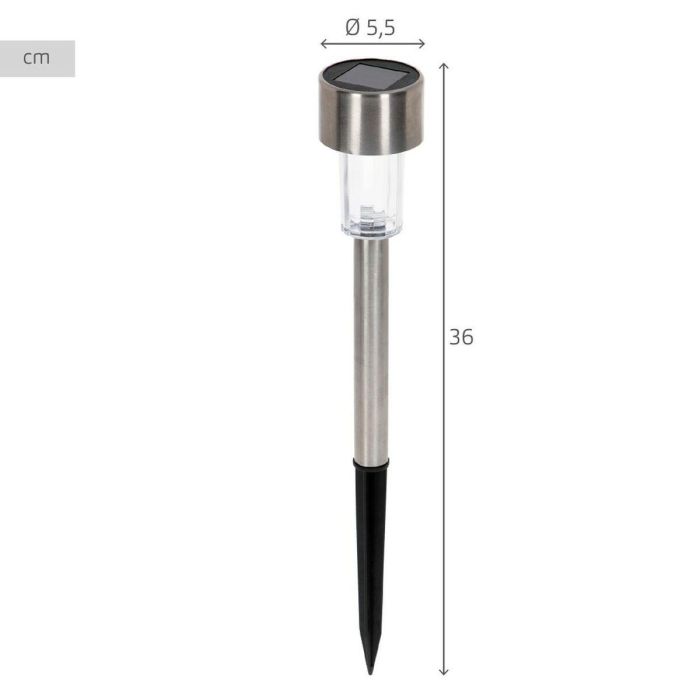 Estaca solar de jardín Aktive Plástico 5,5 x 36 x 5,5 cm (24 Unidades) 3 Estaca solar de jardín Aktive Plástico 5,5 x 36 x 5,5 cm (24 Unidades) 3
