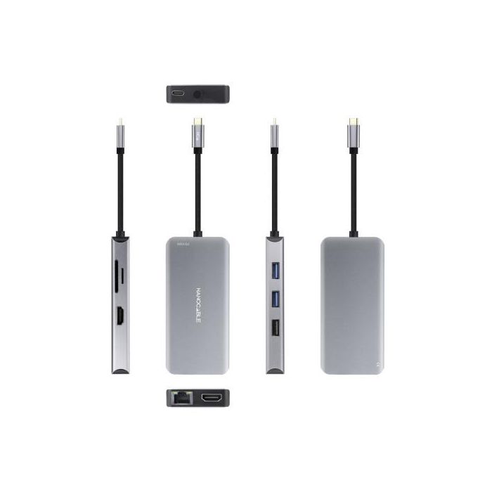 Hub USB NANOCABLE 10.16.1009 Gris 1 Hub USB NANOCABLE 10.16.1009 Gris 1