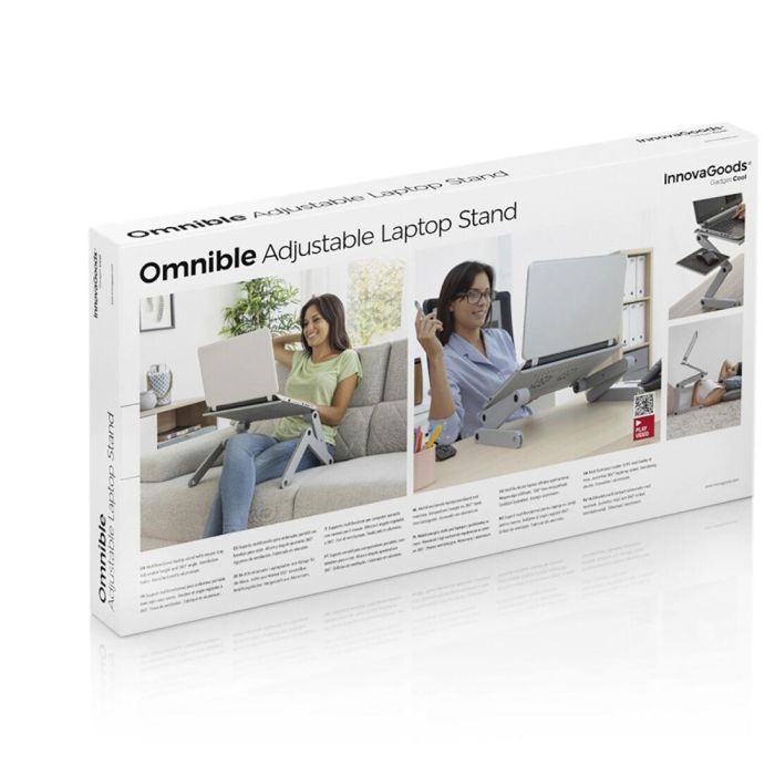 Mesa Ajustable Multiposición para Ordenador Portátil Omnible InnovaGoods 1 Mesa Ajustable Multiposición para Ordenador Portátil Omnible InnovaGoods 1