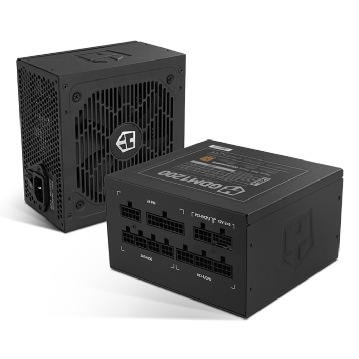 NOX Hummer GDM 1200W 80 PLUS Gold Modular Ventilador 120mm ATX 3.1 PCIExpress 5.1 12v-2x6 Fuente Alimentación