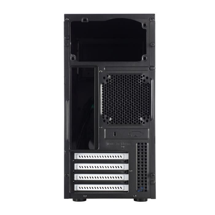 Fractal Design Core 1100 Caja PC Mini Torre Negra compatible Micro ATX/Mini ITX, ventilador 120mm, USB 2.0/3.0, GPU 350mm 3