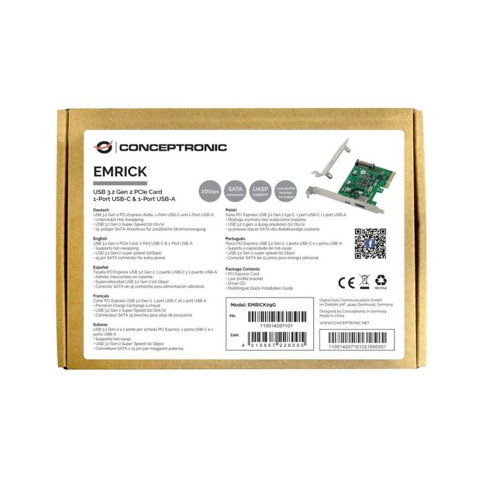 Tarjeta PCI Conceptronic 110014207101 1